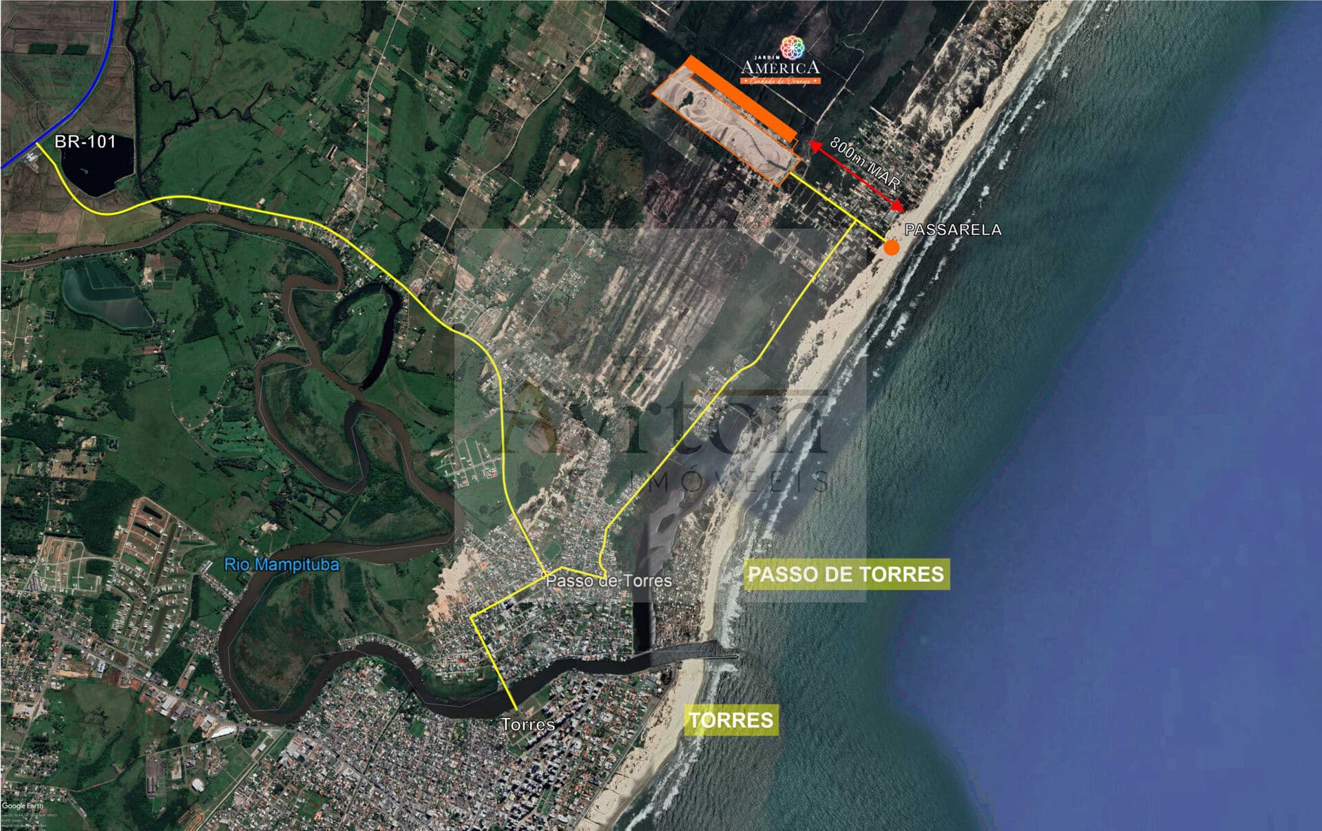 Lote/Terreno em Passo de Torres - Caravelle