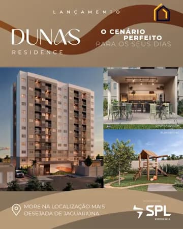 Conheça o Dunas Residence em Jaguariúna. Aptos de 1 e 2 dormitórios, lazer completo, torre única e condições especiais de lançamento!