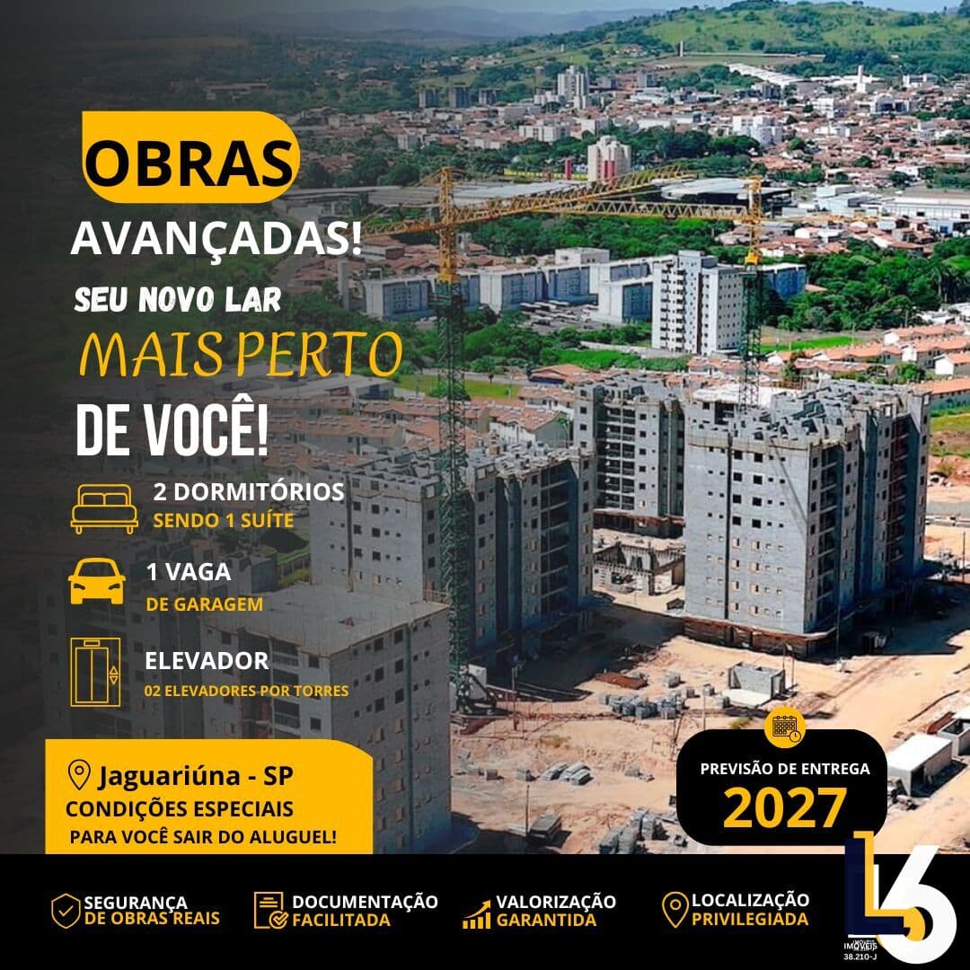 Obras avançadas - Seu novo endereço em Jaguariúna