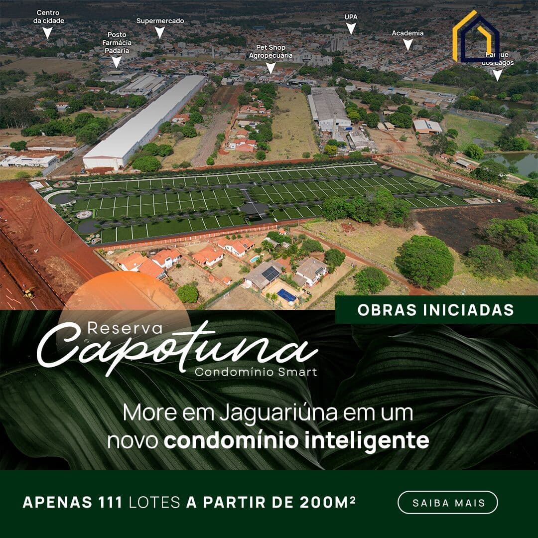 🔒 Loteamento Fechado Reserva Capotuna – Jaguariúna/SP