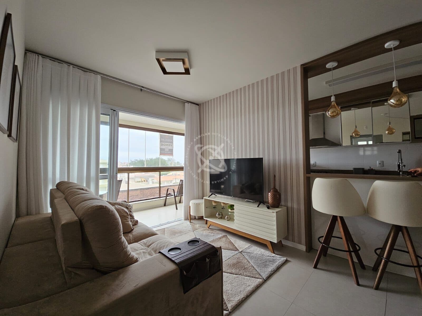 Apartamento Mobiliado e vista mar - Bal. Arroio do Silva