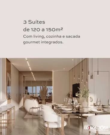 Apartamento no Edificio Reserva Residence, à venda em São José, Campinas - 03 SUITES com 151,55M² - AMC Construtora.