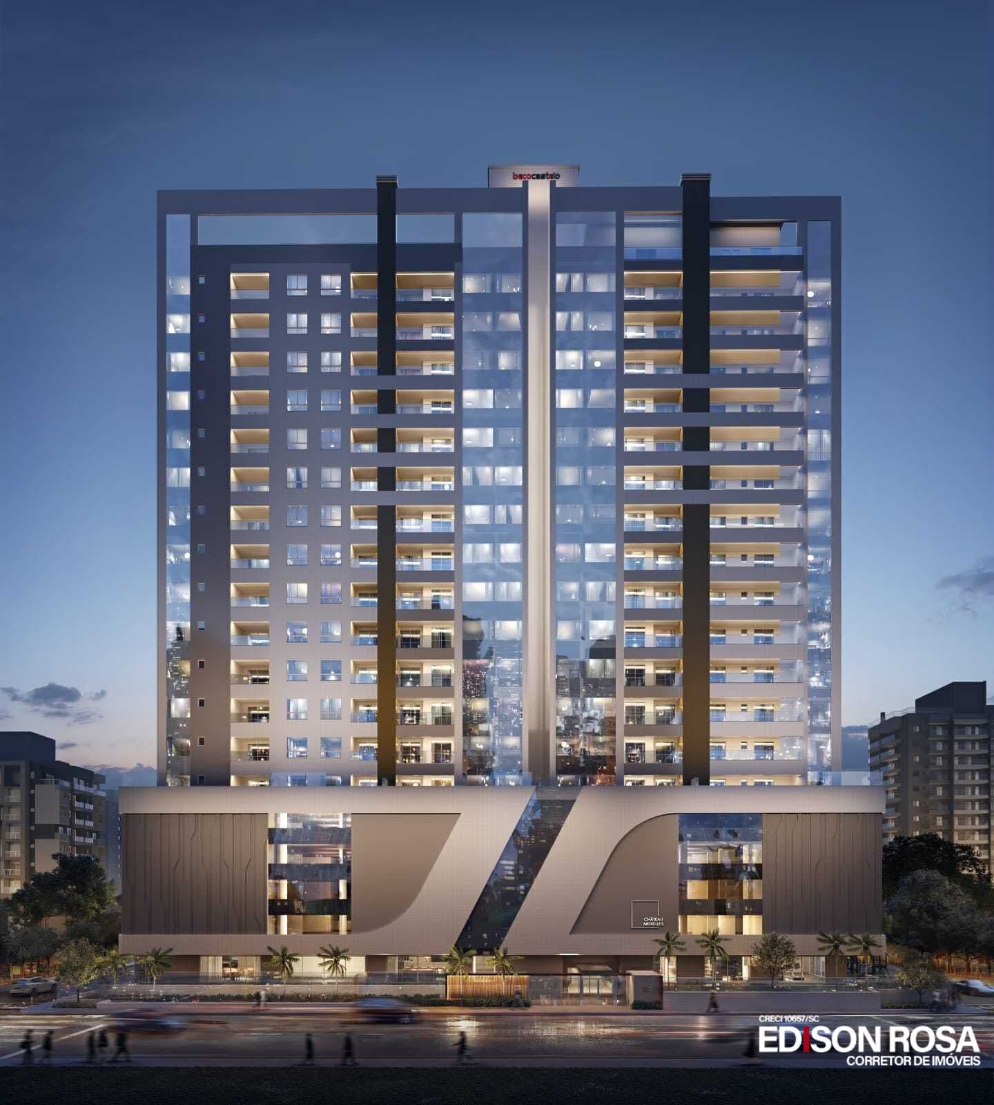 Apartamento Edifício Chateau Meirelles à venda em São José, Campinas - 2 suítes de 90,75m² próximo a Florianópolis SC.