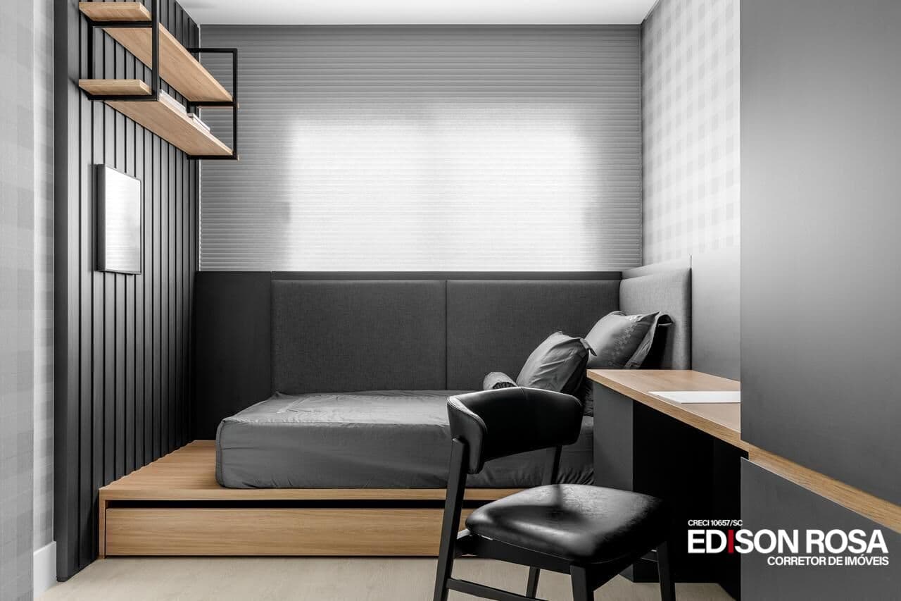 Apartamento no Edifício Manhattan Residence à venda em São José/SC, Floresta - 3 SUÍTES com 133,05m² com 2 vagas livres mais hobby box de 3,00m².