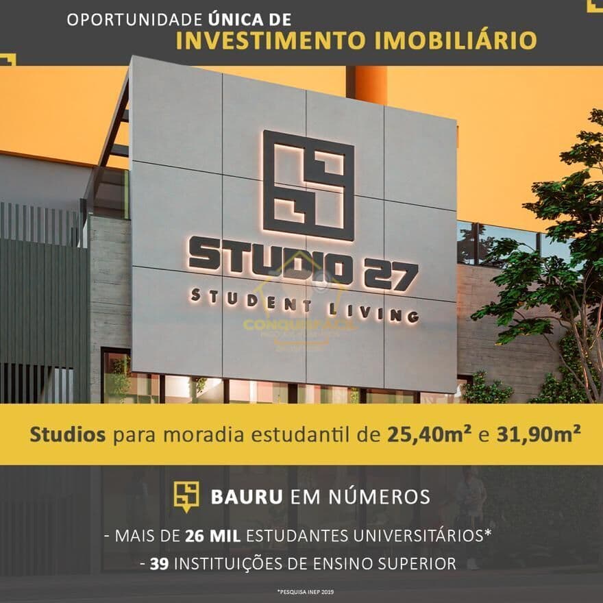 Apartamento Studio em Jardim Brasil, Bauru/SP