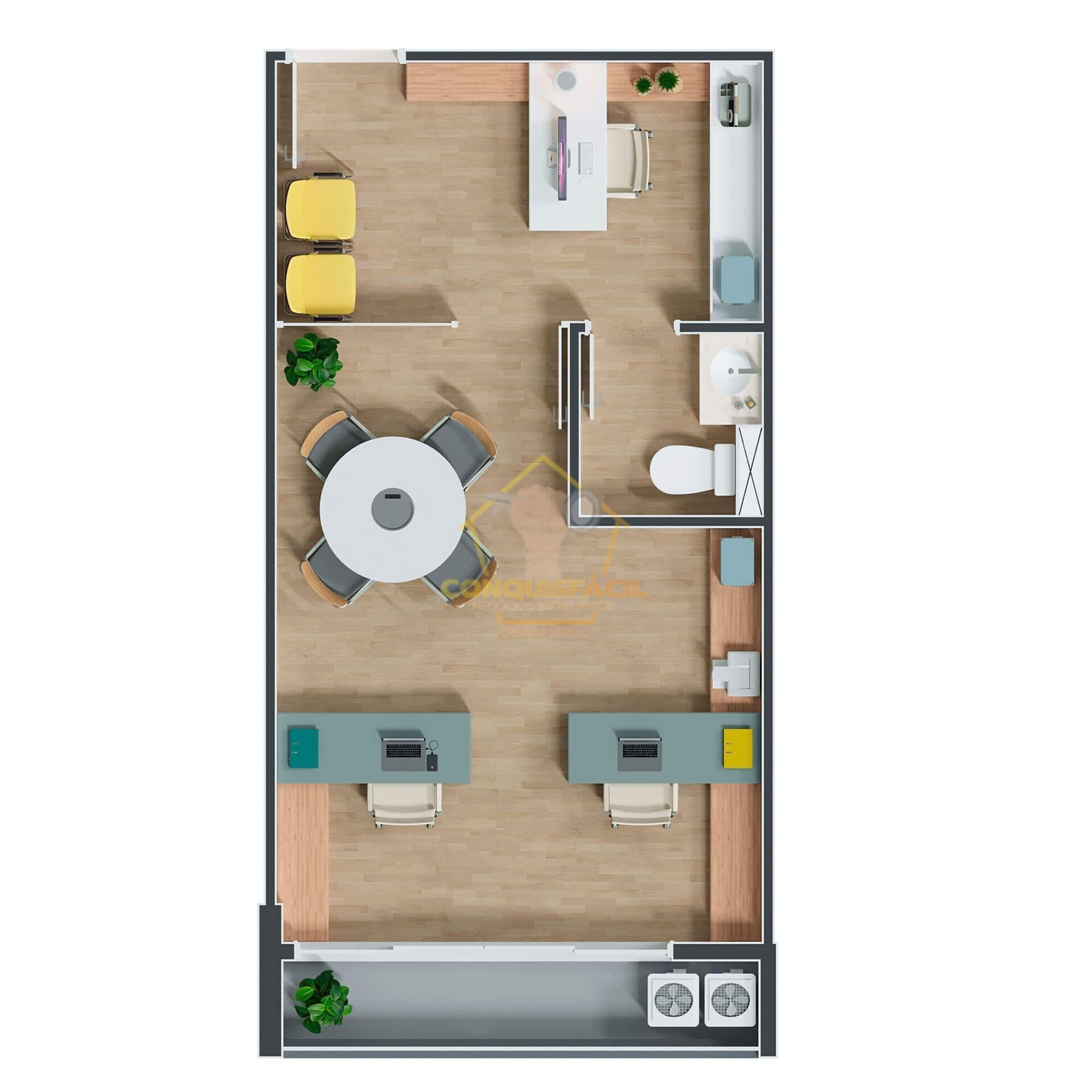 YVY BUSINESS - Salas Comercial com 30 m² na Vila Aviação, Bauru/SP