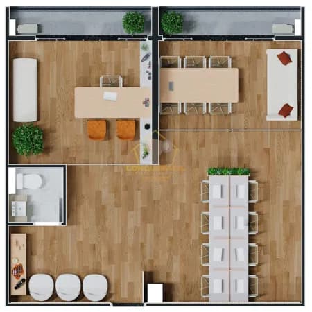 Yvy Business - Sala Comercial com 60 m² - Vila Aviação, Bauru/SP