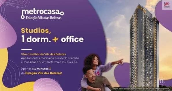 Apartamento Studios e 1 dormitório + office