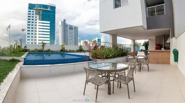 Lounge 22 Flat mobiliado para locação com lazer completo no Setor Oeste Próximo a Praça do Sol