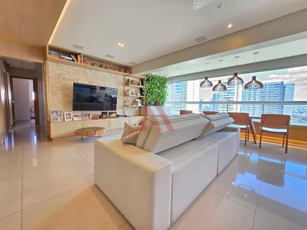 Setor Bueno Apartamento 3 suítes mobiliado e decorado disponível para venda no Atrium Supreme Residence
