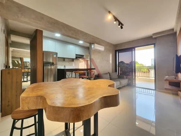 Apartamento mobiliado 2 quartos com suíte no New Home América no Jardim América