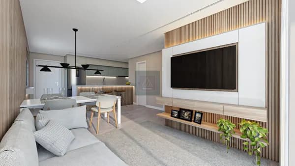 CABRAL - Apartamento com 2 suíte. 1 vaga. 74m². Face Leste.