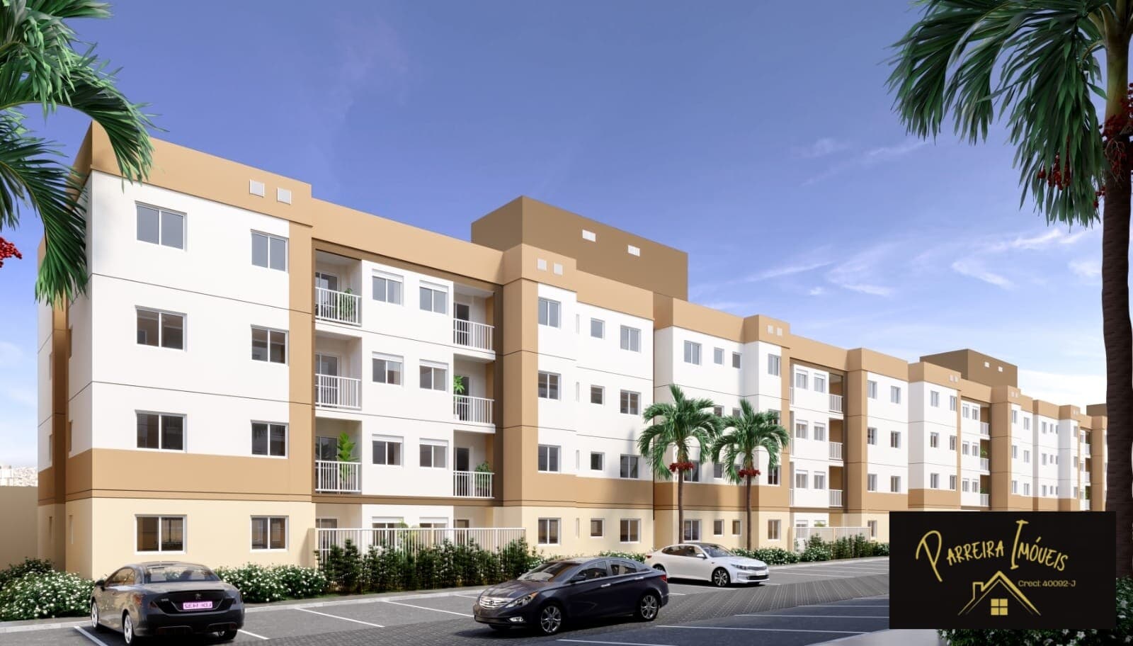 Lindo apartamento padrão em construção.