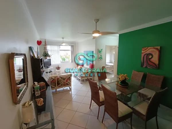 Apartamento 2 dormitórios com 2 suítes – 100m da Praia da Enseada – Guarujá