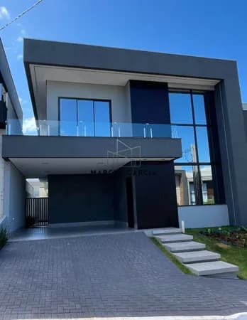 Casa/Sobrado de alto padrão à venda em Londrina/PR, no Condomínio Moradas do Vale (região Sul) Londrina-Pr. Imóvel recém-construído, com projeto moderno e ambientes integrados, ideal para quem busca segurança, conforto e lazer em condomínio fechado.
