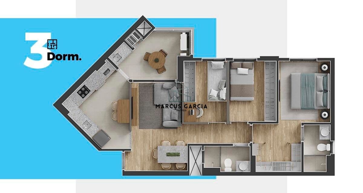 Apartamento à venda (Parcelado) no HYPE – Gleba Palhano – Londrina/PR