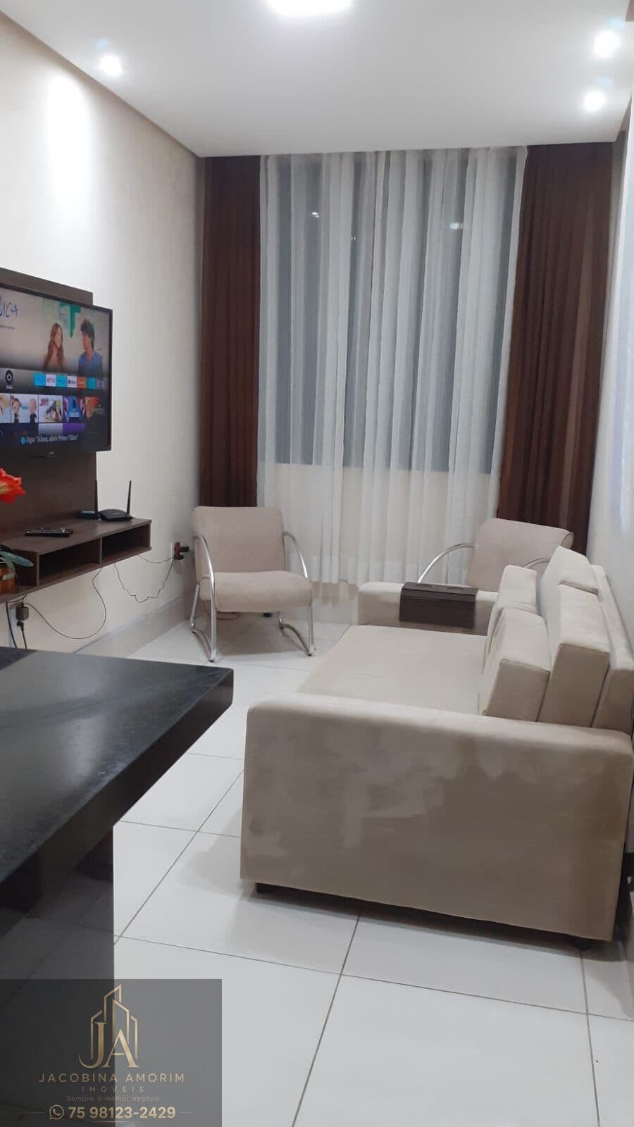 Apartamento duplex mobiliado na Fraga Maia em rua com segurança 24h