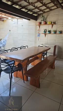 Casa Térrea na FRAGA MAIA TOTALMENTE MOBILIADA em rua com segurança 24h