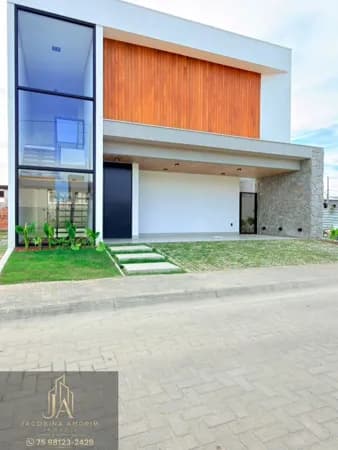 Mansão moderna em condomínio de alto padrão no bairro Sim
