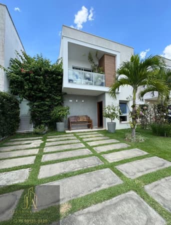 Alugo casa em condomínio no bairro Sim com infraestrutura completa de lazer