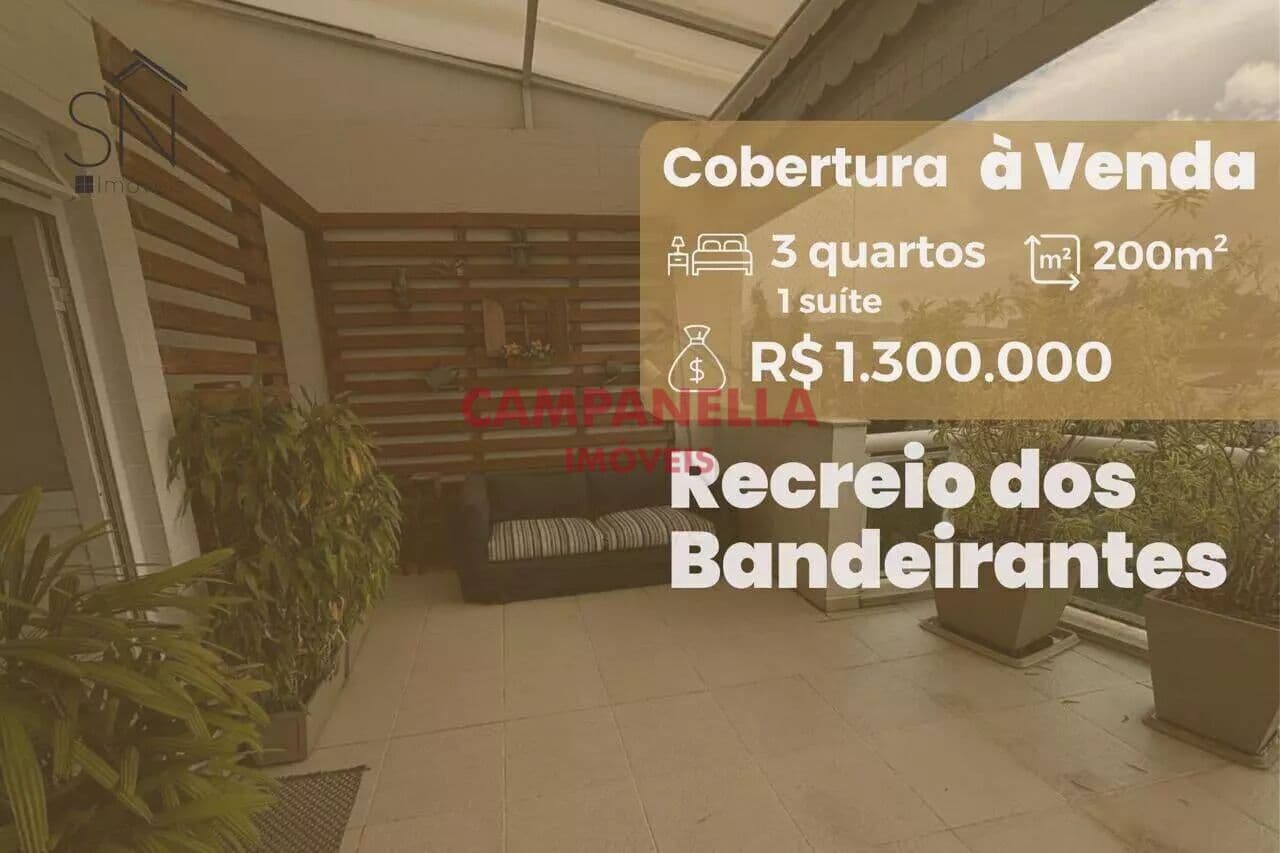 COBERTURA, 03 QUARTOS, TERRAÇO, 03 VAGAS, RECREIO RJ