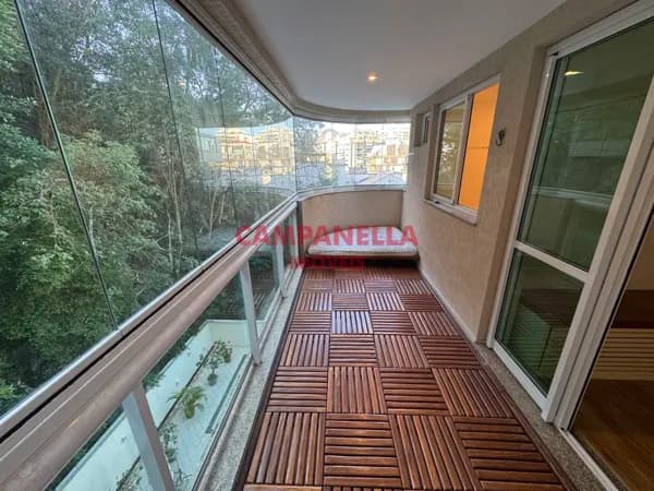 Apartamento Varandão, 02 quartos, suíte, garagem, piscina, Gávea RJ