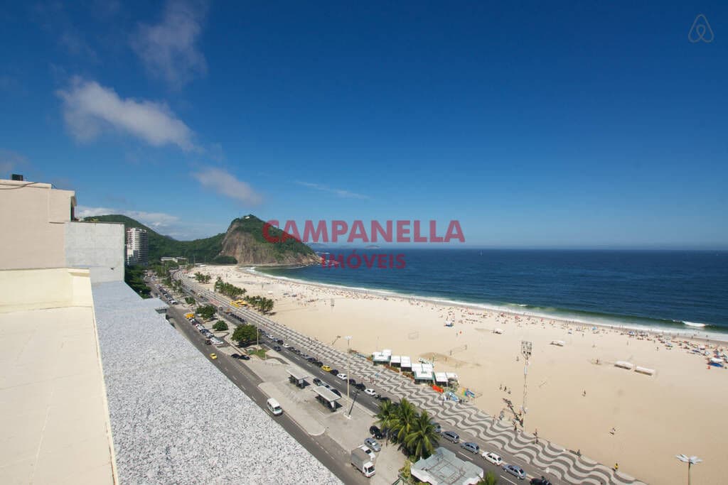 Apartamento varandão, 03 quartos, suíte, dependências, Praia do Leme RJ