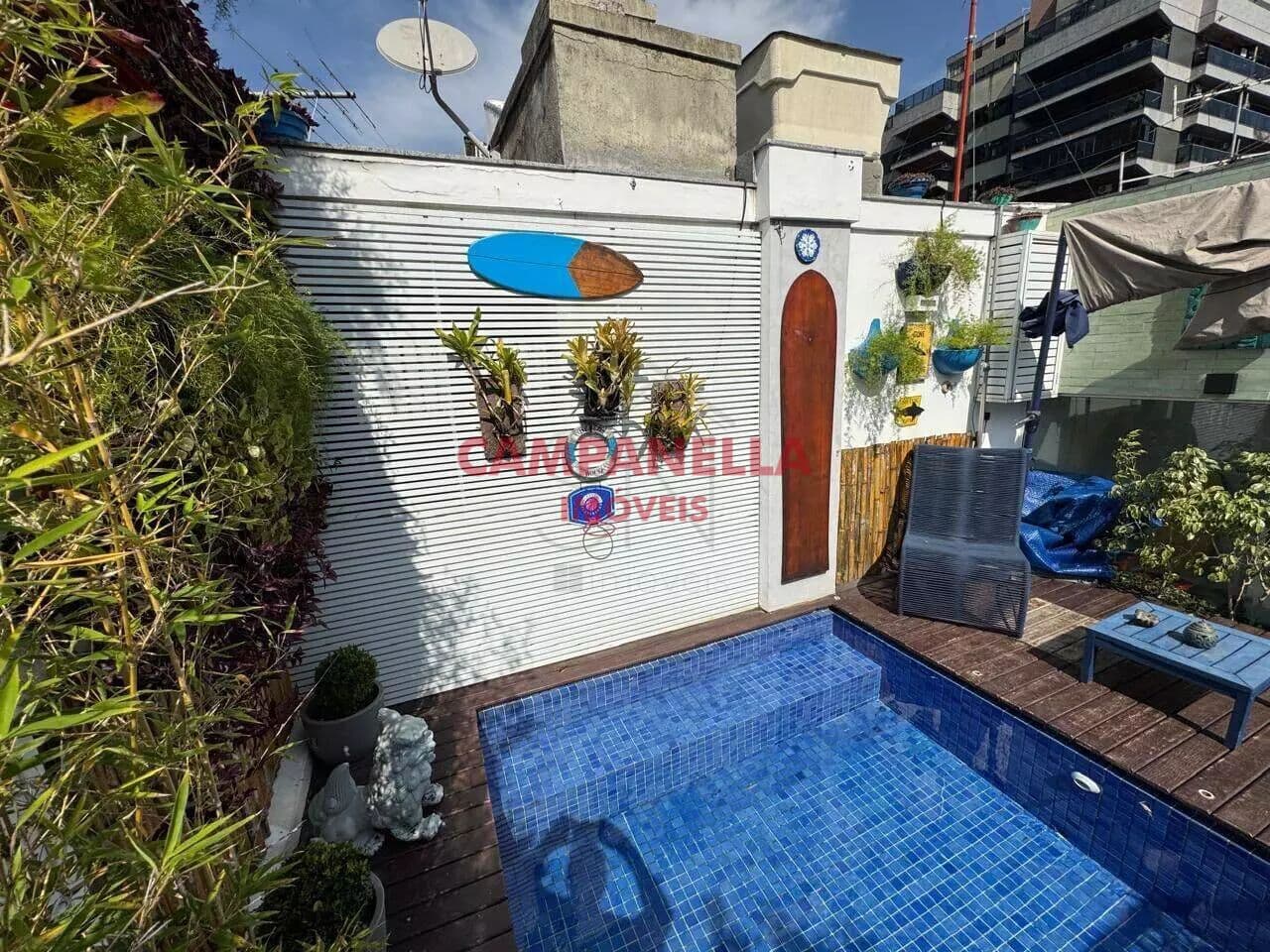 Cobertura Duplex, 4 quartos, suíte, garagem, piscina, Lagoa RJ