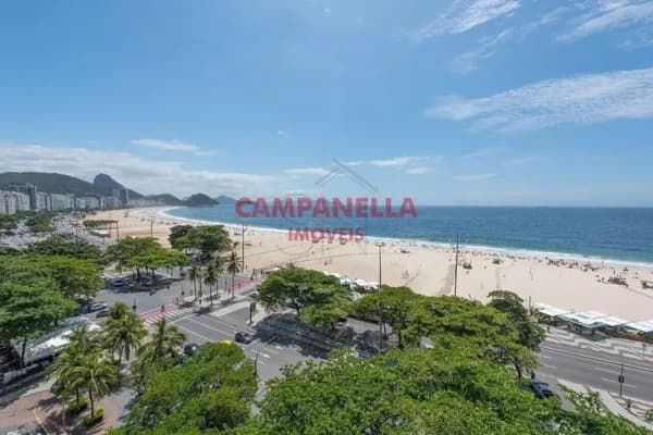 Apartamento Frontal, 04 quartos, suíte, garagem, Av. Atlântica Copacabana