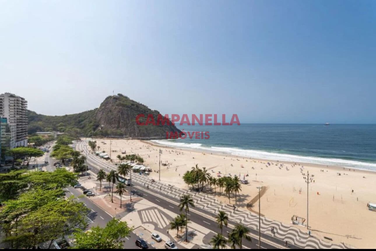 Apartamento frontal, Avenida Atlântica, vista cinematográfica, Leme RJ