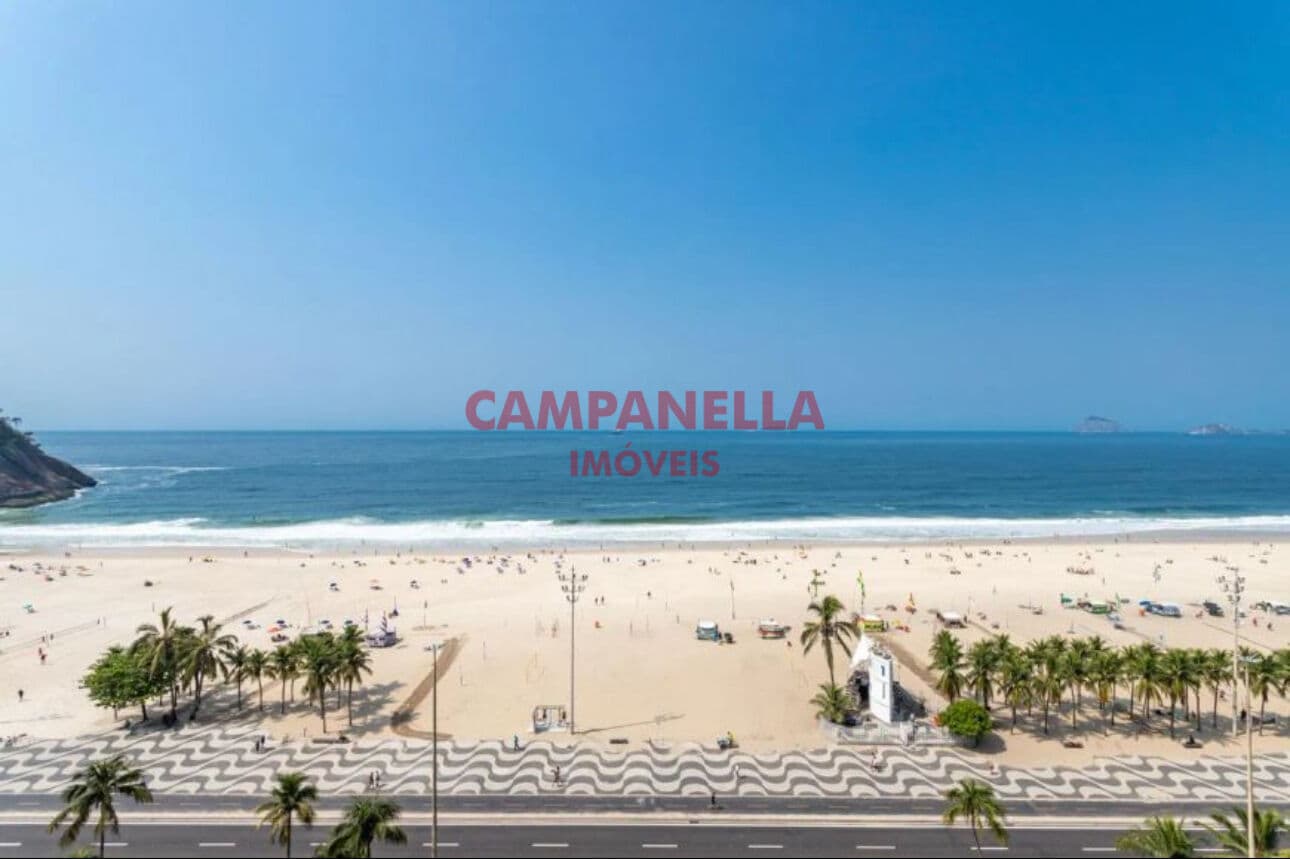 Apartamento frontal, Avenida Atlântica, vista cinematográfica, Leme RJ