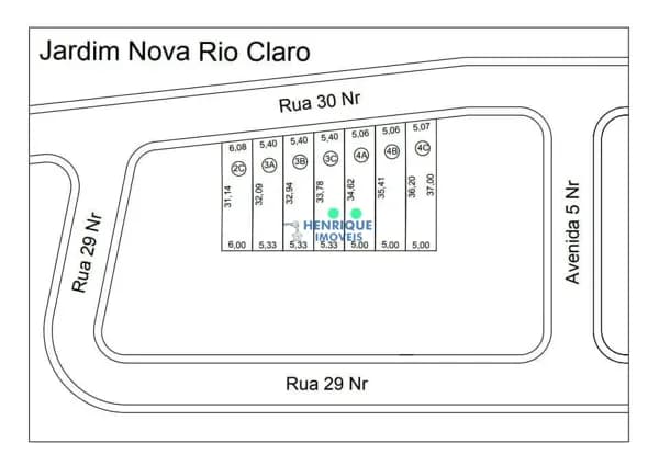 2 Terrenos a venda no bairro Jardim Nova Rio Claro em Rio Claro SP por R$ 110.000,00 cada
