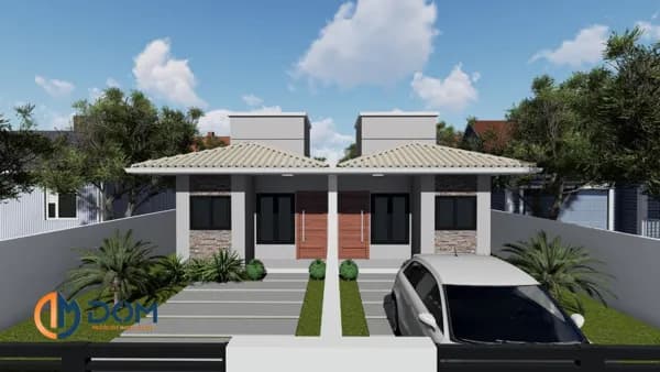 Casa térrea geminada com 139,5m² á aproximadamente 5,9 km da Praia do Moçambique, Florianópolis/SC.