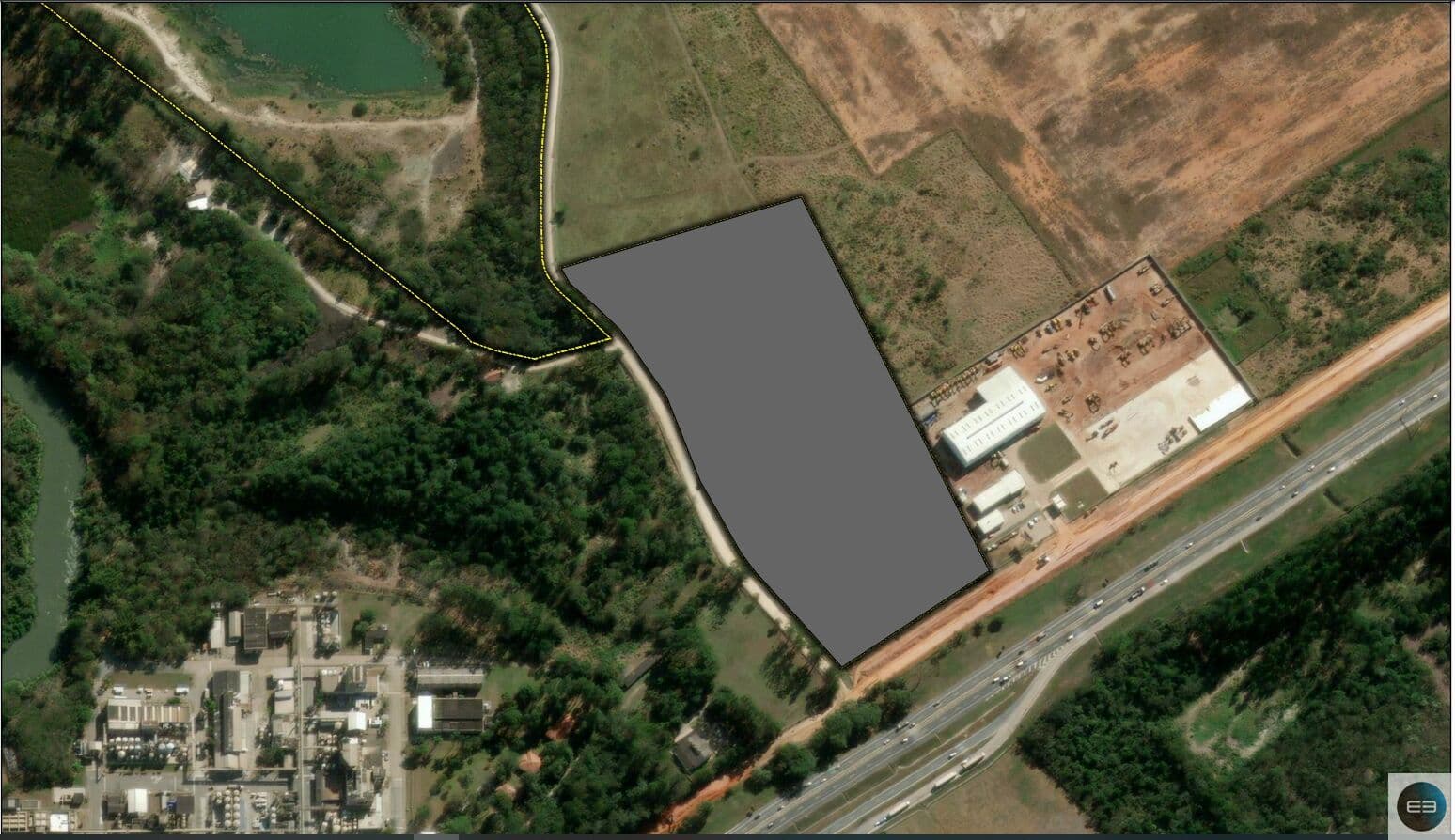 Área com 56 mil metros