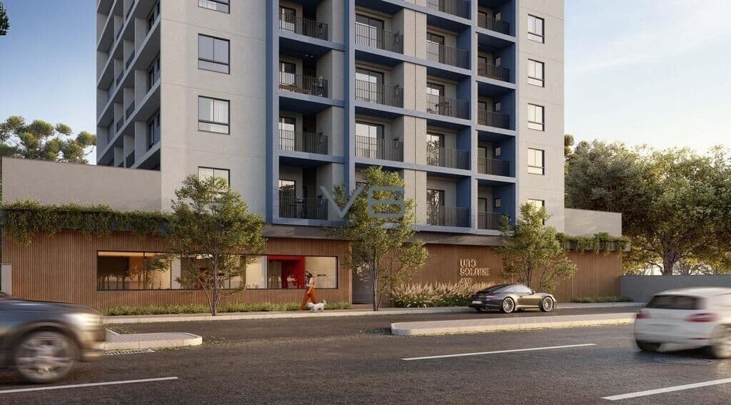 Apartamento studio com 2 quartos, 50m² privativos, varanda gourmet, no Portão, Curitiba - PR.