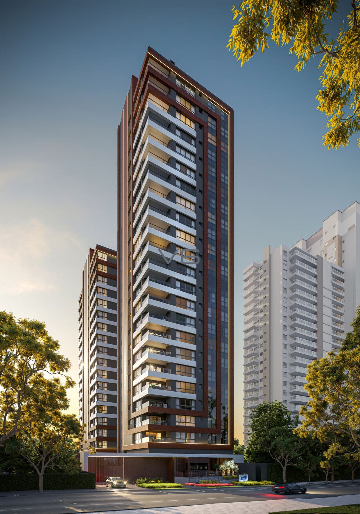Apartamento Alto Padrão, com 3 suítes,162,14 m² privativos, no Água Verde, Curitiba - PR.