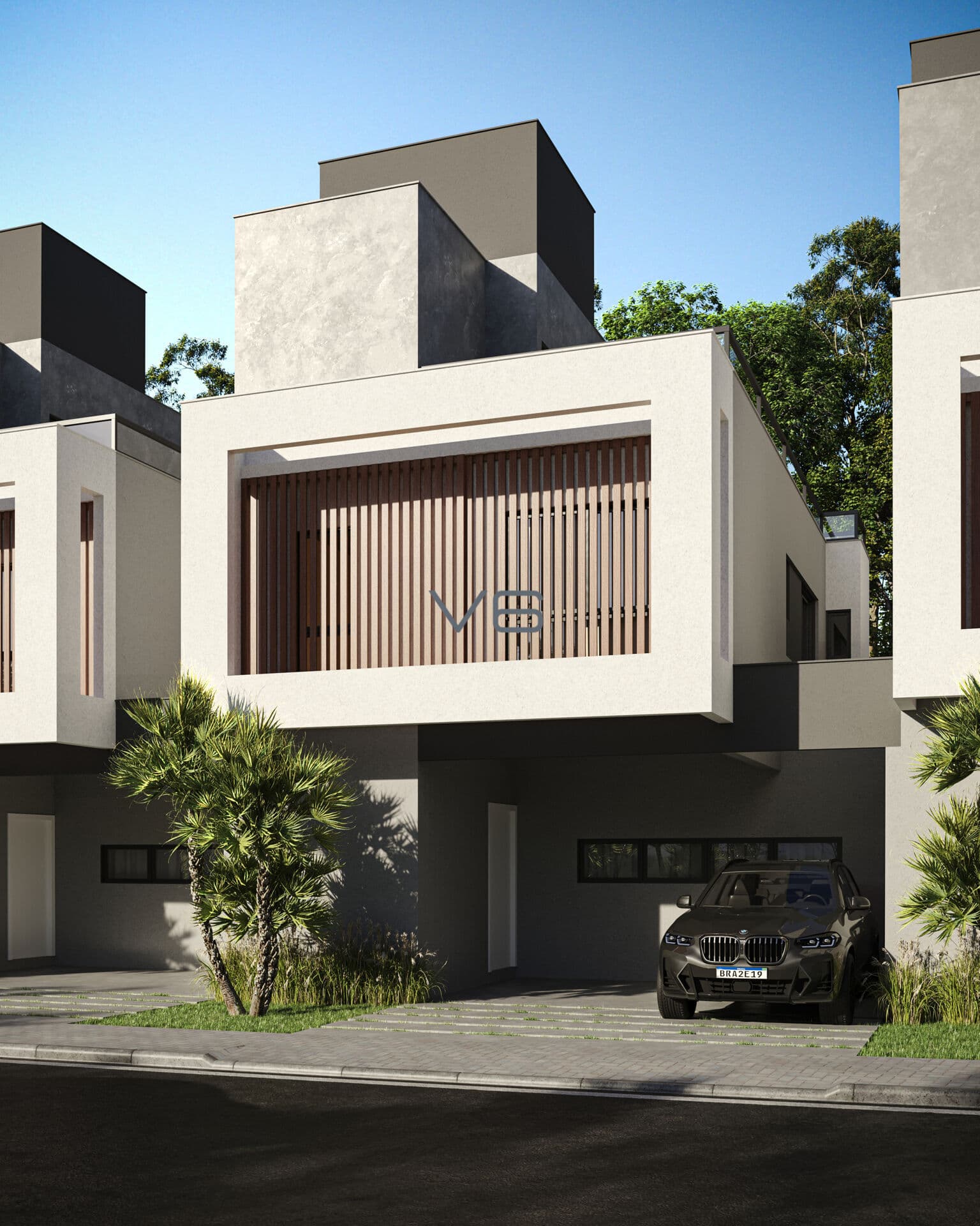 Casa alto padrão com 3 quartos, 198m² privativos, 2 vagas de garagem, no Ecoville, Curitiba - PR.