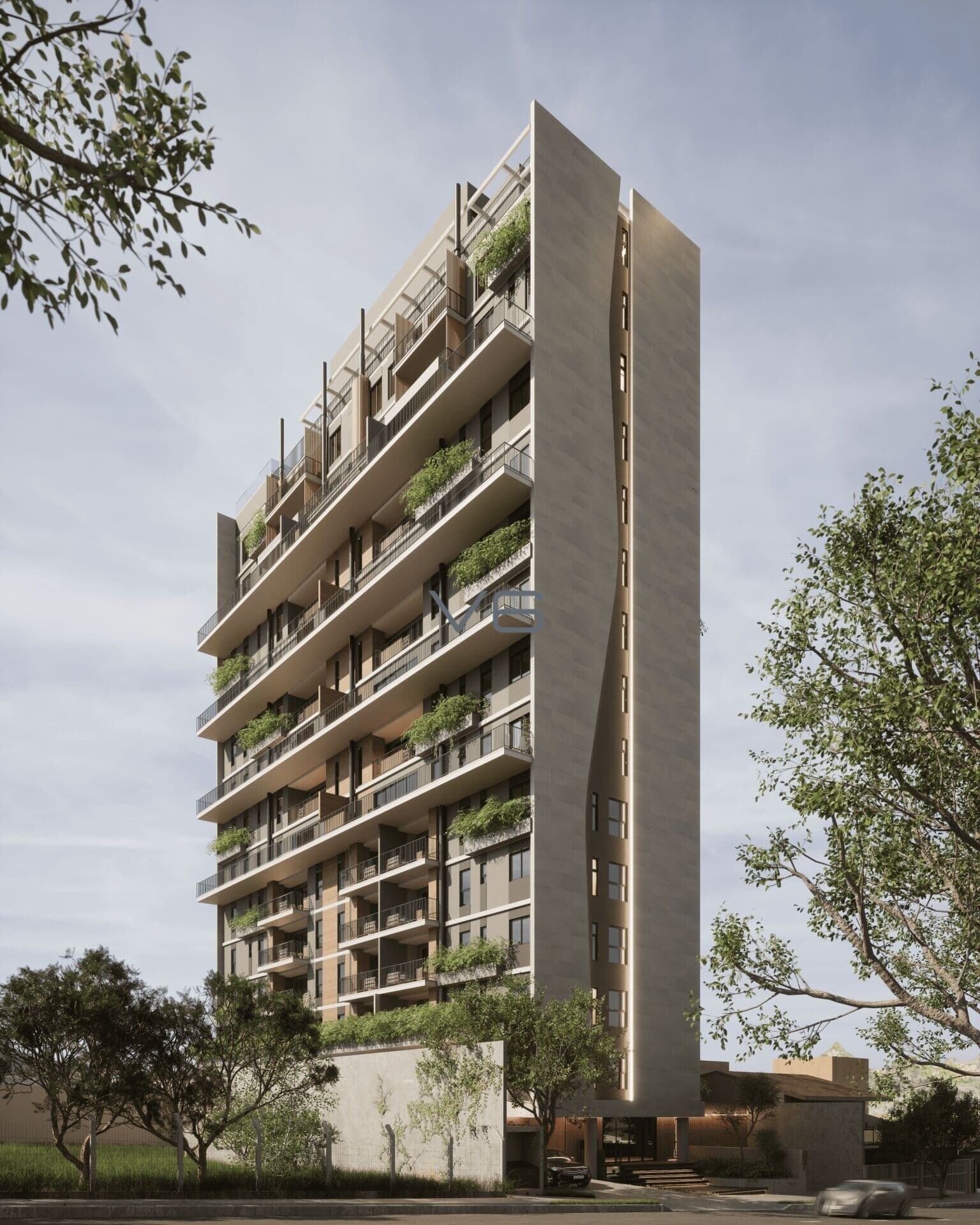 Apartamento garden com 82m² privativos, 3 quartos, sacada, 2 vagas de garagem, em São José dos Pinhais - PR.