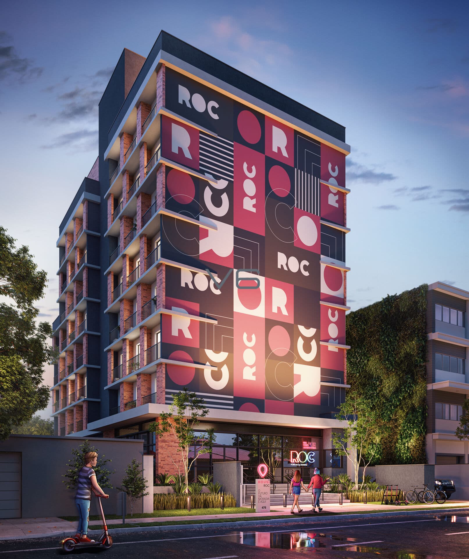 Apartamento Studio com 1 Quarto, 1 Suíte, 19,25m² privativos, no Rebouças, Curitiba-PR.