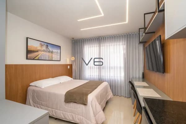 Apartamento Studio com 20,45m² privativos, no Centro, Curitiba-PR.