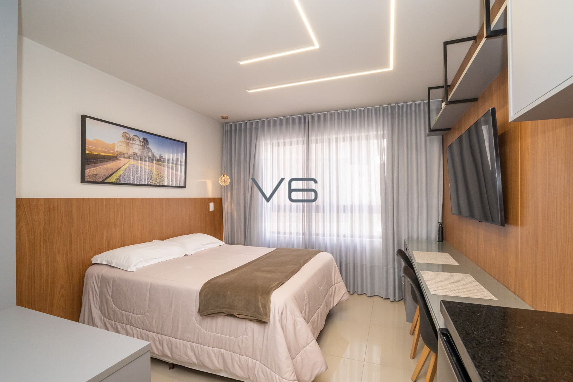 Apartamento Studio com 20,45m² privativos, no Centro, Curitiba-PR.