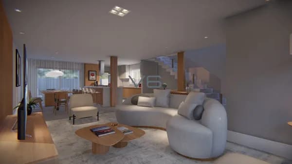 Casa Alto Padrão com 246,2m² privativos, 3 quartos, 2 vagas de garagem, no Campo Comprido, Curitiba - PR.