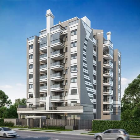 Apartamento padrão com 105 m² privativos, 2 de garagem, em localização privilegiada no bairro Juvevê em Curitiba.