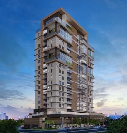 Apartamento Padrão com 3 quartos com suíte, 131m² privativos, no Cabral, Curitiba - PR.
