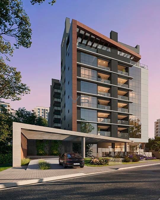 Apartamento alto padrão com 112m² privativos, 3 quartos, em Ahú, Curitiba - PR.