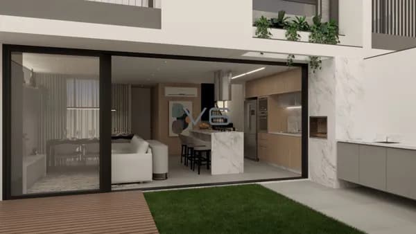 Sobrado em Condomínio , 3 quartos , 103,50 m² privativos, 2 vagas de garagem, no São Braz - Curitiba - PR