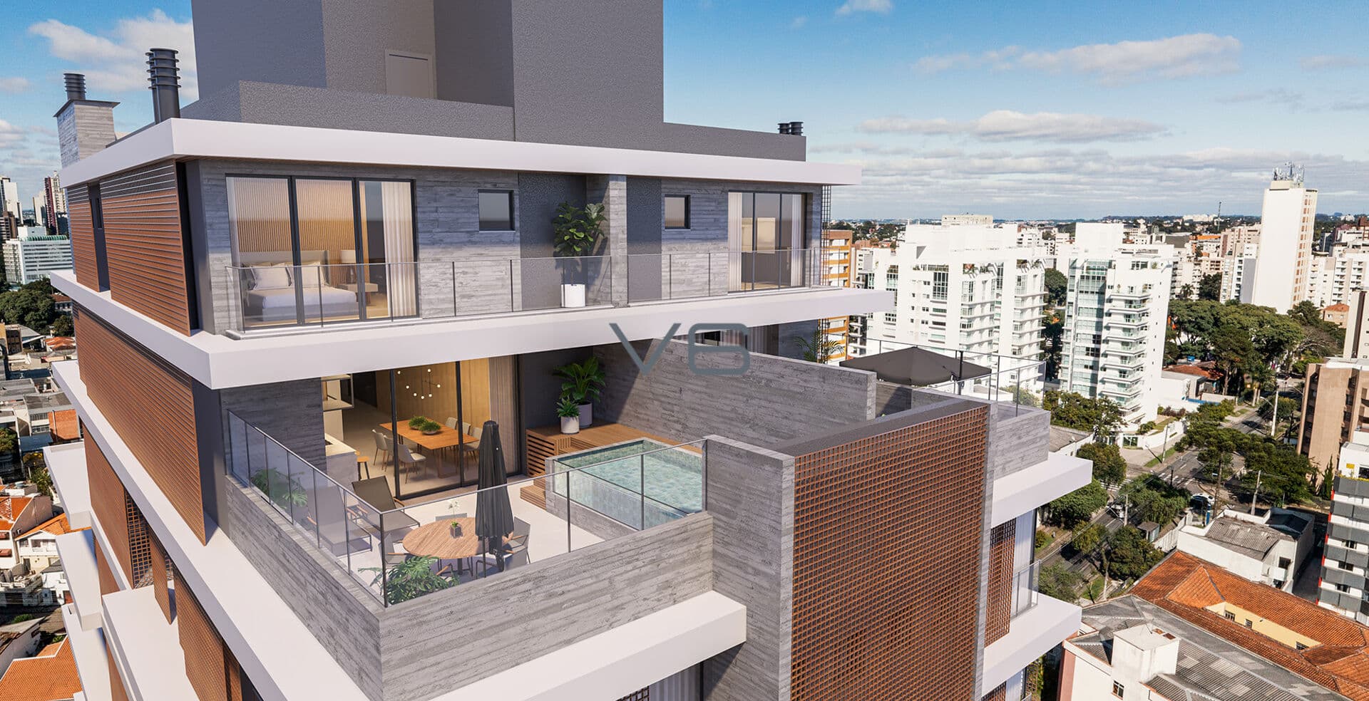 Apartamento Alto Padrão, com 4 suítes, 303 m² privativos, 5 vagas de garagem, no Bigorrilho, Curitiba - PR.