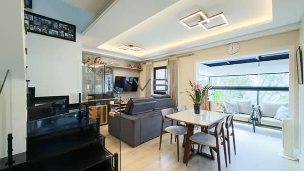 Apartamento Duplex Alto Padrão com 2 suítes, 2 vagas de garagem, 78,51m² privativos, no Vila Izabel, Curitiba - PR.