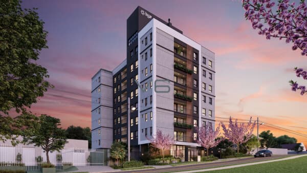 Apartamento padrão com 2 quartos sendo 1 suíte, 58m² privativos, no Bacacheri, Curitiba - PR.
