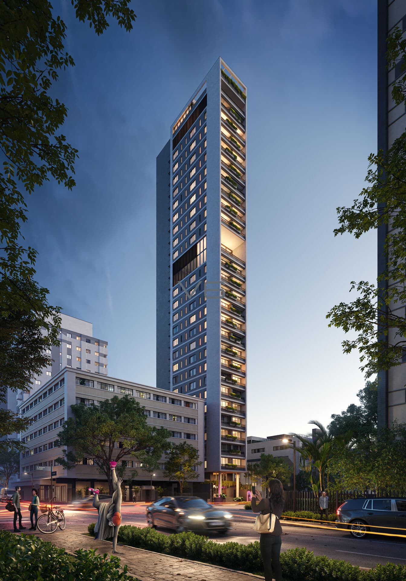 Apartamento Studio, com 1 quarto, 17 m² privativos, no. Centro, Curitiba - PR.